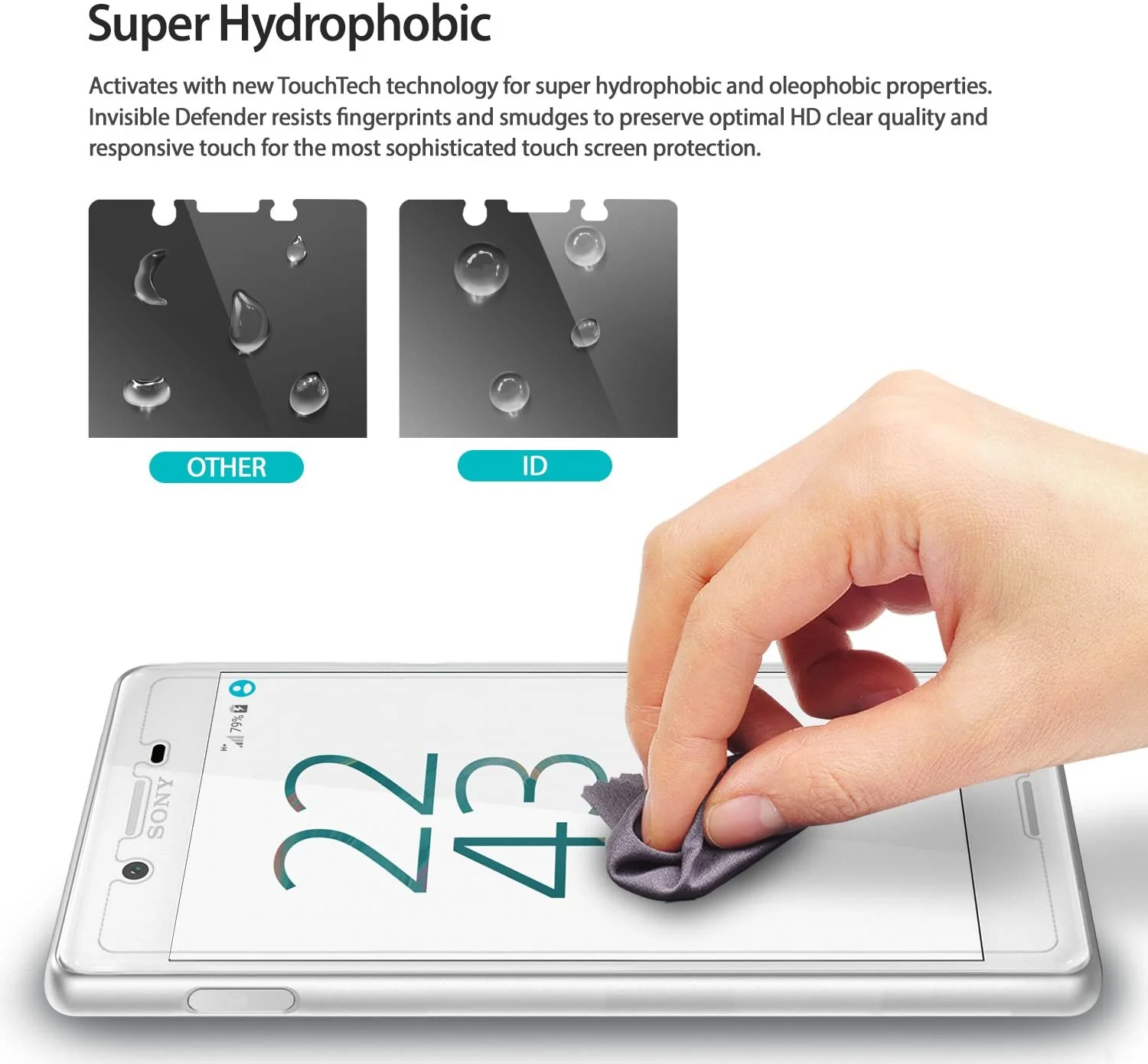 Xperia X Performance Screen Protector | Invisible Defender - Image 6