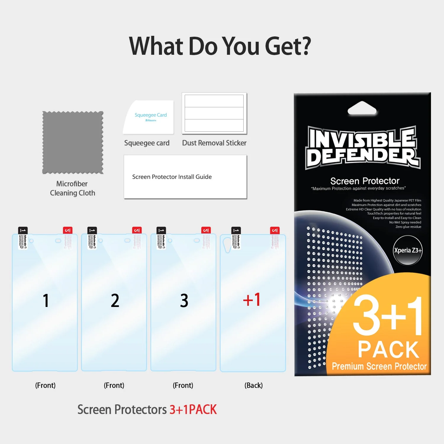 Xperia Z3 / Z3 Plus Screen Protector | Invisible Defender - Image 3