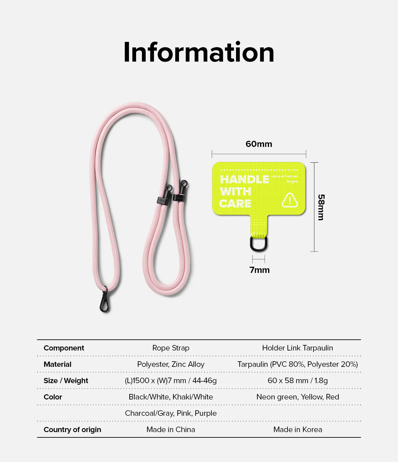 Holder Link Strap | Tarpaulin Neon Green - Image 62