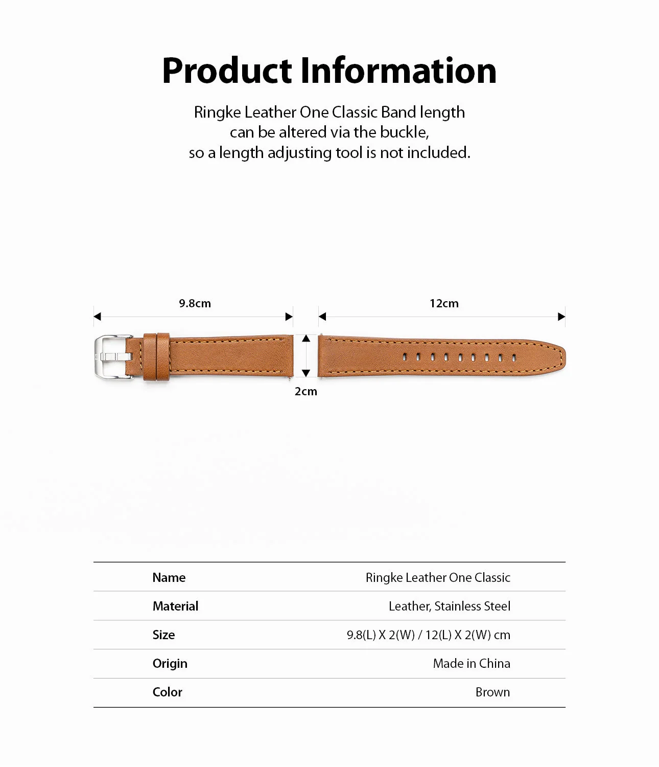 Watch Lug 20mm | Leather One Classic Band - Image 11