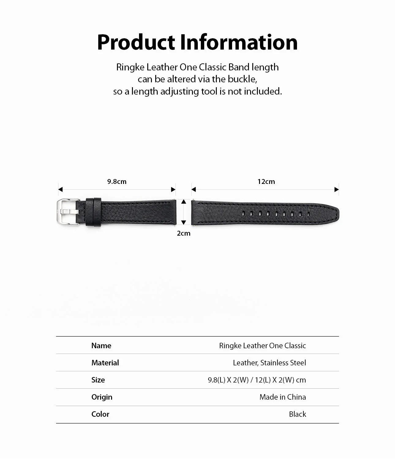 Watch Lug 20mm | Leather One Classic Band - Image 24