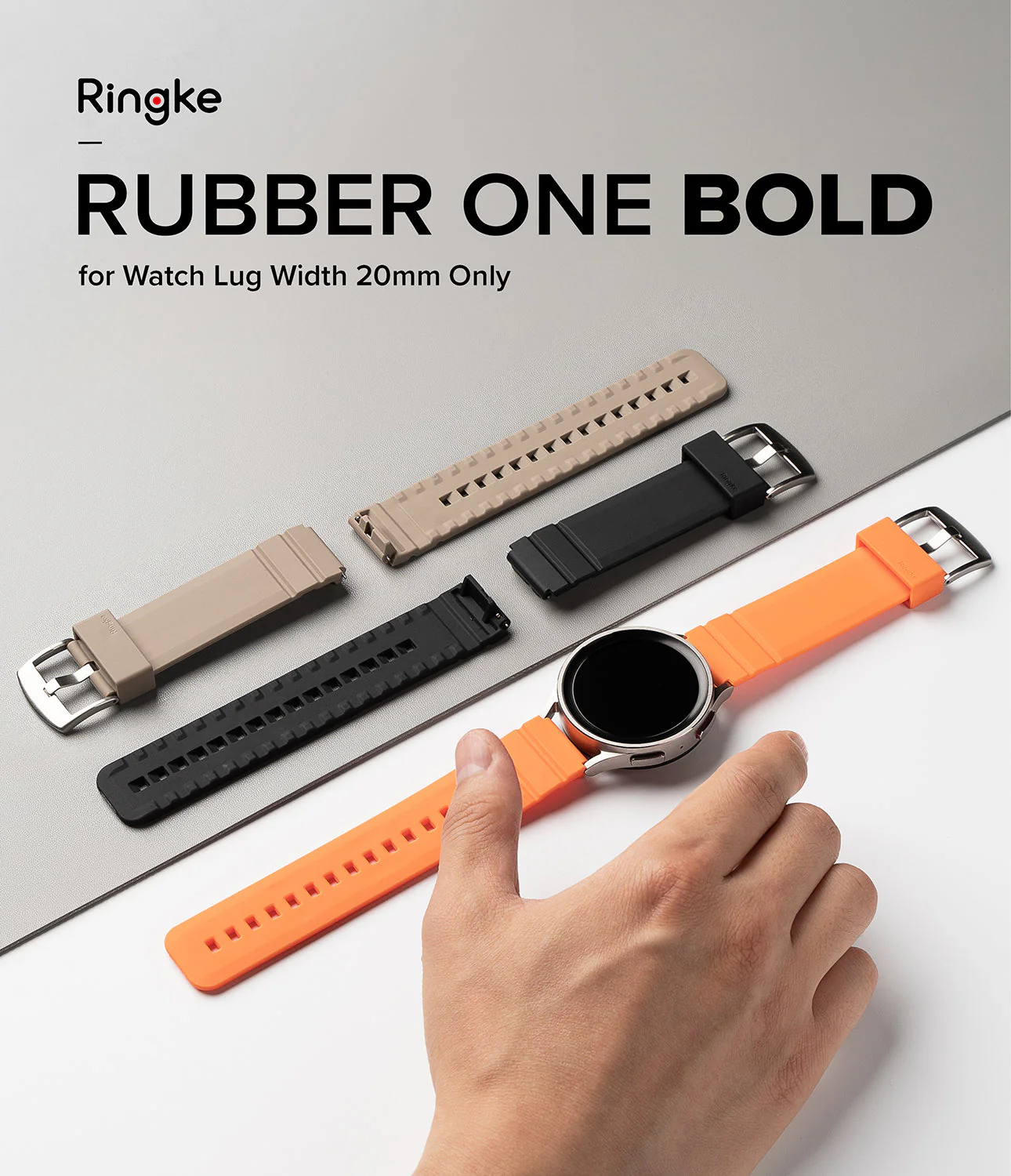 Watch Lug 20mm | Rubber One Bold Band - Image 4