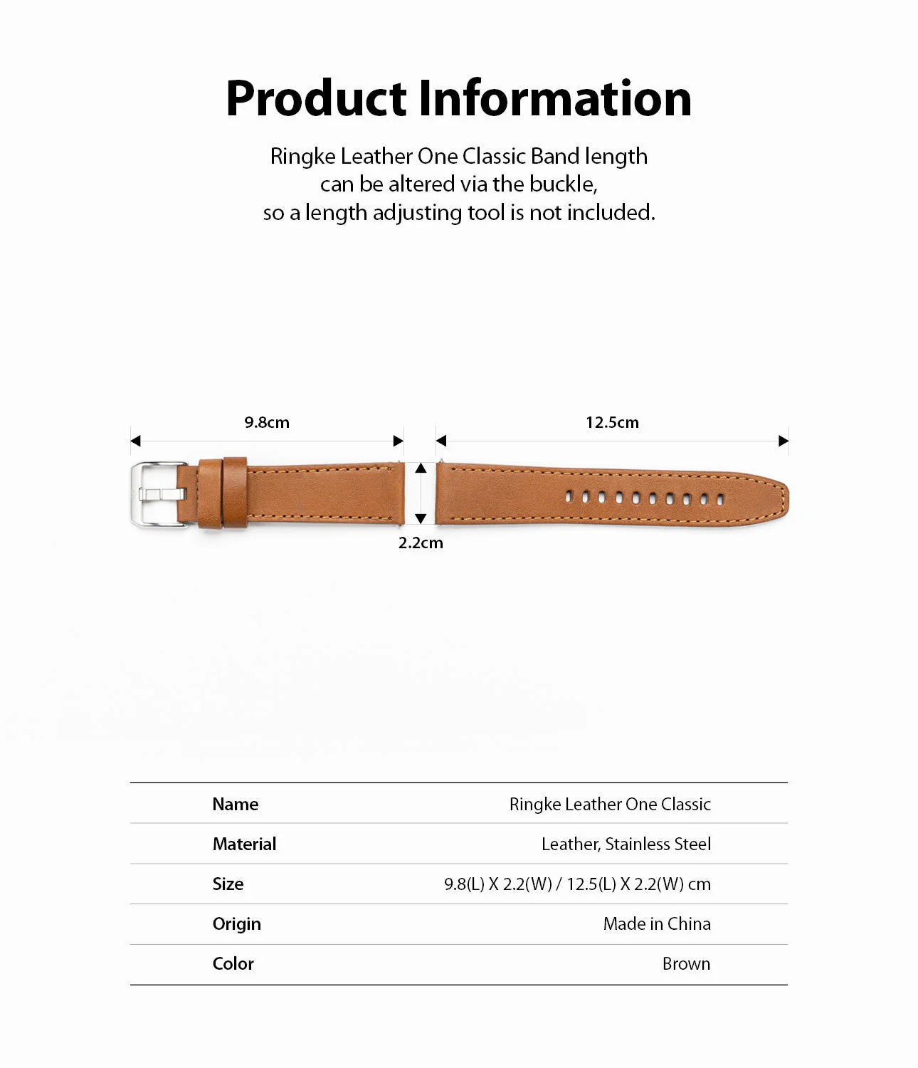 Watch Lug 22mm | Leather One Classic Band - Image 13