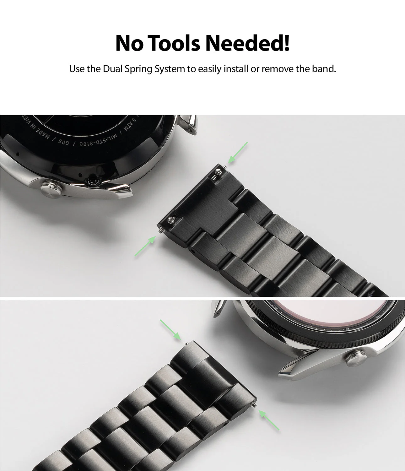 Watch Lug 22mm | Metal One Band [Black] - Image 20
