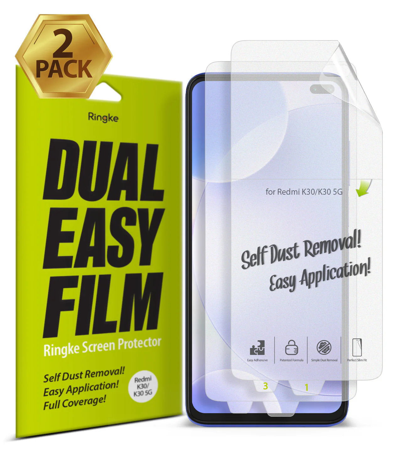 Redmi K30 Screen Protector | Dual Easy Film