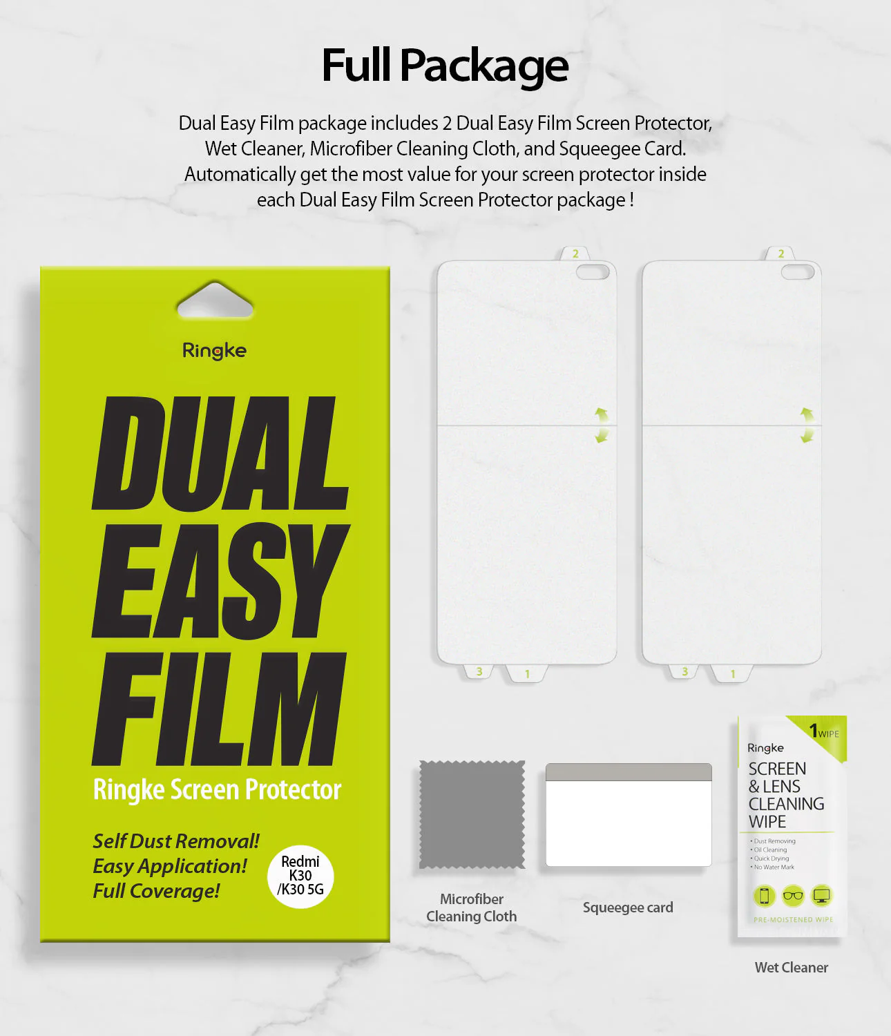Redmi K30 Screen Protector | Dual Easy Film - Image 11
