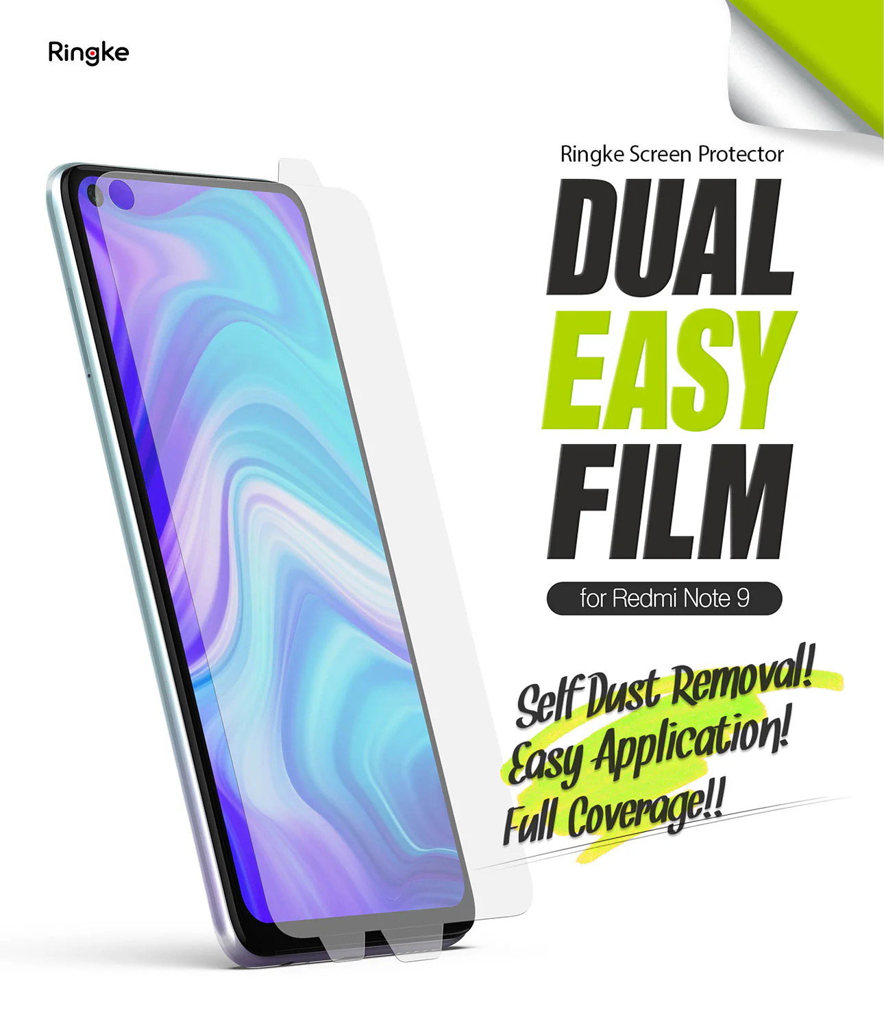 Redmi Note 9 Screen Protector | Dual Easy Film - Image 2