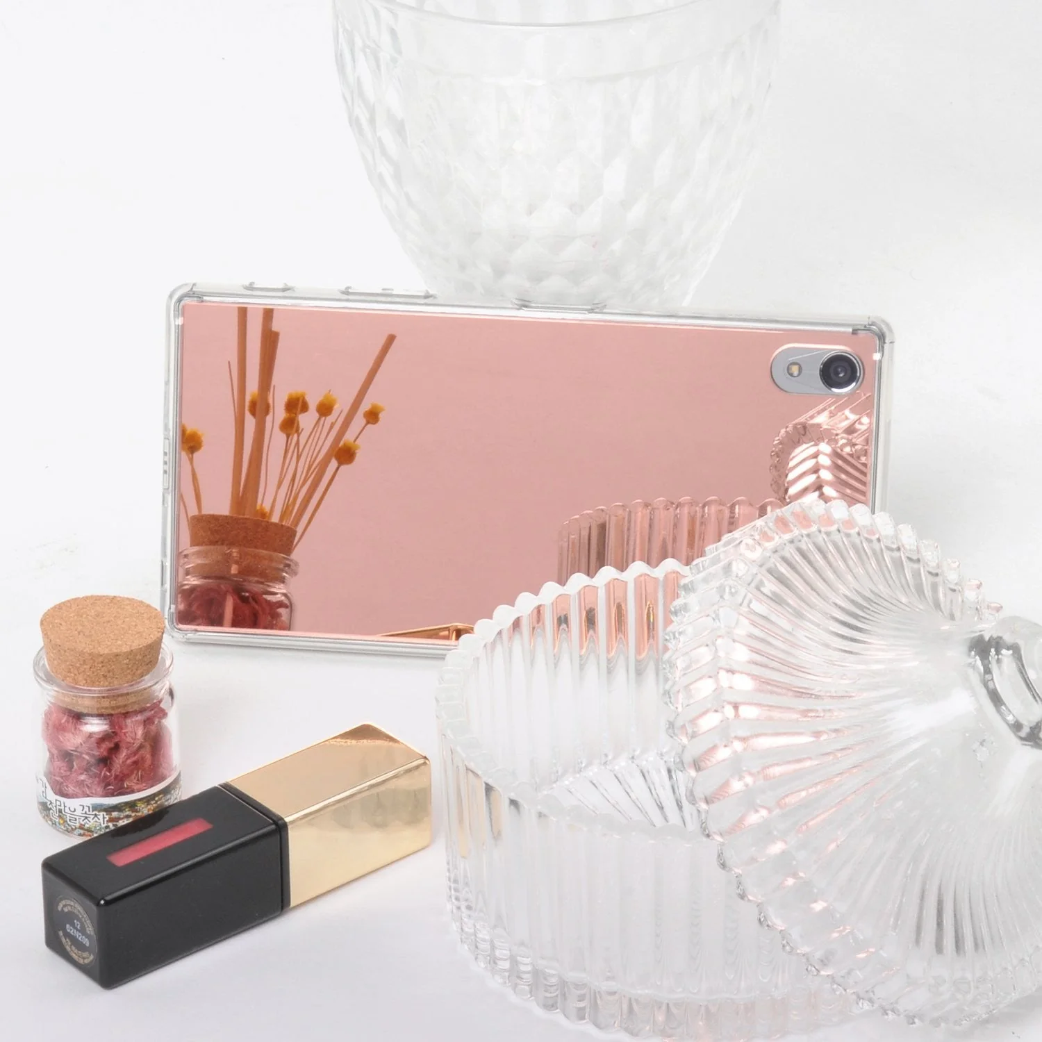 Xperia Z5 Premium Case | Mirror - Rose Gold - Image 4